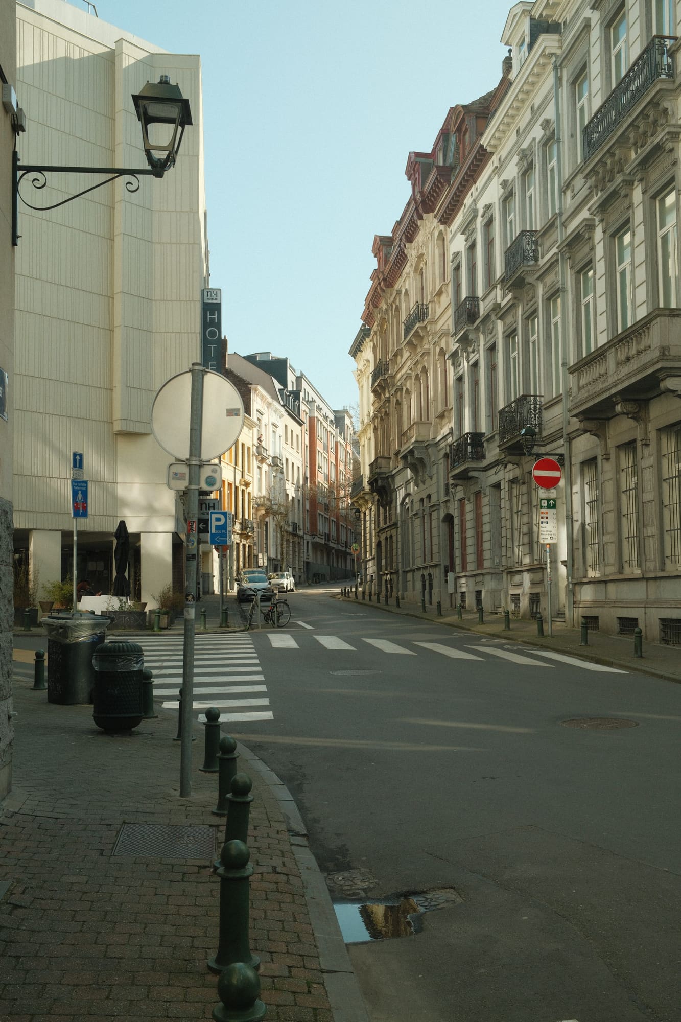 A quaint street scene in Brussels