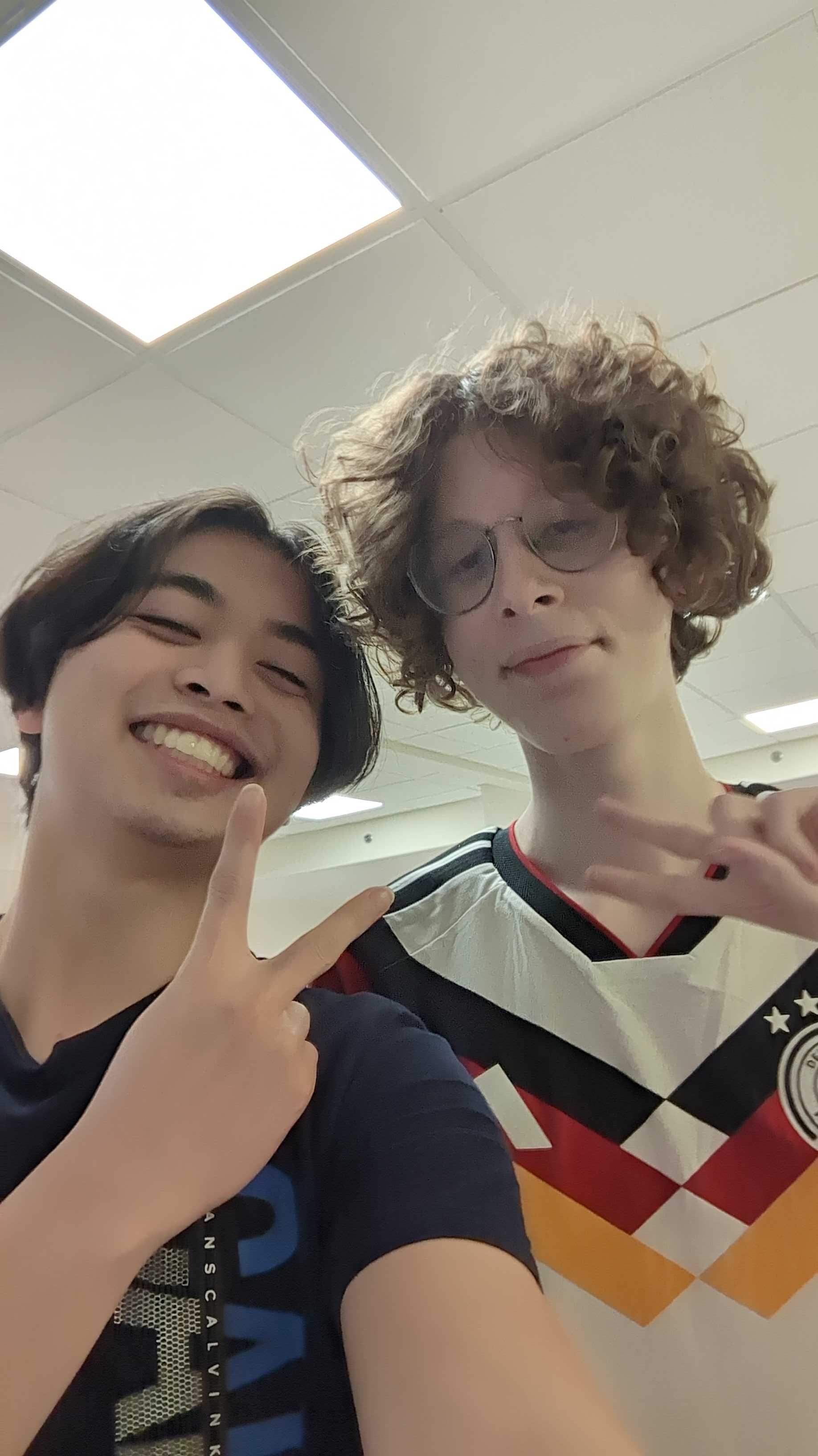 sleep deprived... we finished our capstone project at 6am staying up all night 🧑‍💻